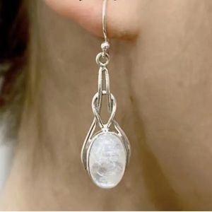 Moonstone earrings NWOT